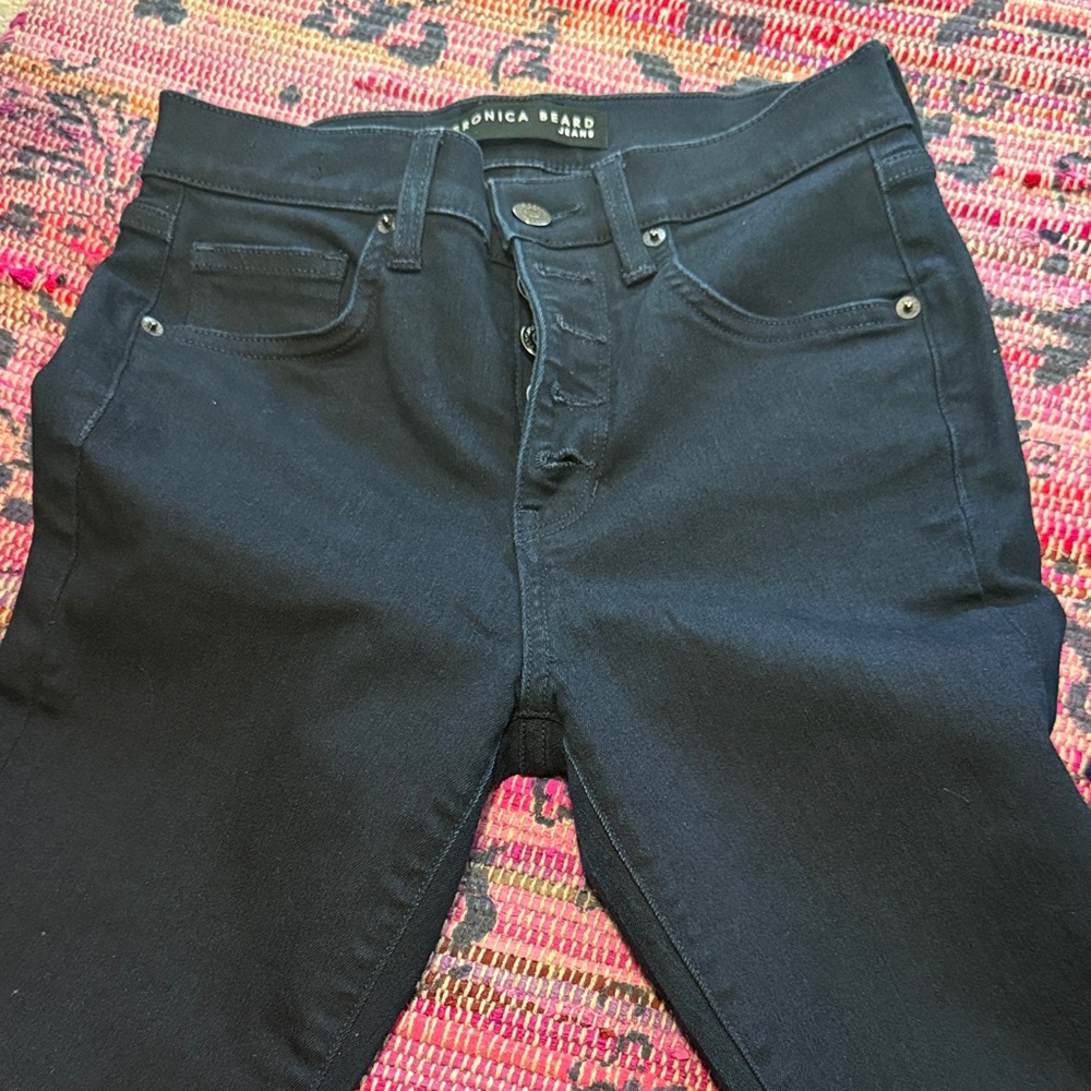 Veronica Beard Women's Dark Blue Skinny Jeans